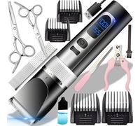 Retoo Tondeuse Chien Professionnelle Silencieuse Tondeuses pour Chiens Étanchéité Sans Fil Fondeuse Toilettage pour Animaux avec Câble Rechargeable pour Chat et Autres Animaux