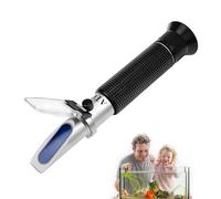 Retoteng Réfractomètre de salinité, 0-100 % portable à double échelle, avec fonction ATC, réfractomètre numérique de haute précision, adapté pour aquarium, surveillance marine, test en eau salée