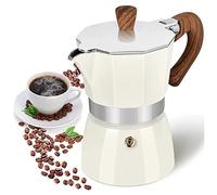 Retoteng Stovetop Machine à expresso 3 tasses à expresso Moka - 141,7 g Machine à café cubaine manuelle en aluminium de qualité supérieure Moka italienne Greca