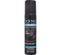 Retouche instantanée des racines - KERA SCIENCE spray coloration Noir, couvre les cheveux blancs, s'élimine au shampoing, format 75mL - Lot de 3