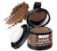 Retouche Racines Cheveux, 4g Poudre de Racine de Cheveux, Poudre capillaire, Densificateur de cheveux, Hairline Cover Up Powder pour Homme et Femme (Brun clair)