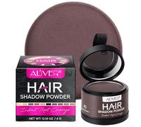 Retouche Racines Cheveux, Poudre spéciale racine densifiante pour cheveux avec effet ombré - Poudre Coiffante Pour Cheveux Fins Pour Résultats naturels, rapides et faciles (Marron moyen)