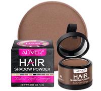 Retouche Racines Cheveux, Poudre spéciale racine densifiante pour cheveux avec effet ombré - Poudre Coiffante Pour Cheveux Fins Pour Résultats naturels, rapides et faciles (Marron clair)