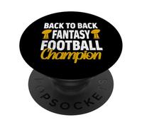 Retour à Dos Fantasy Football Champions 2X Trophy Win PopSockets PopGrip Adhésif