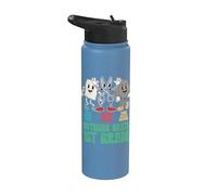 Retour à l’école 1re année Pierre Feuille Ciseaux Rien Bat Stainless Steel Insulated Water Bottle