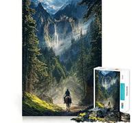 Retour à la Collection de Puzzles The Hidden Valley pour Adolescents 1000 pièces, Jeu d'entraînement cérébral, détente mentale, Art à Assembler, Cadeau Unique (38x26cm)