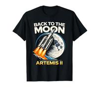 Retour à la Lune Artemis II Rocket Space Mission T-Shirt Graphique avec Valeur