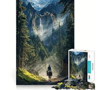 Retour à la Vallée Cachée Puzzle de 1000 pièces pour Adolescents Jeu intellectuel et de détente mentale Découpe de qualité pour Les fêtes (38x52cm)