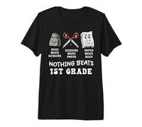 Retour à l'école 1ère année Roche Papier Ciseaux Nothing T-Shirt Haut de Gamme