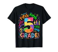 Retour à l'école 5e année équipe typographie étudiant enseignant T-Shirt
