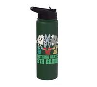 Retour à l'école 5e année Pierre Papier Ciseaux Rien ne vaut Stainless Steel Insulated Water Bottle