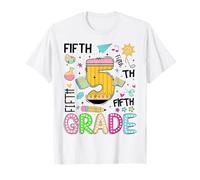 Retour à l'école 5e équipe de Typographie Enseignant Enfant T-Shirt