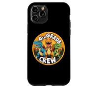 Retour à l'école avec équipage de 4e année et Amoureux des Dinosaures T-Rex Dino Coque pour iPhone 11 Pro