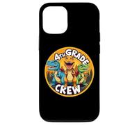 Retour à l'école avec équipage de 4e année et Amoureux des Dinosaures T-Rex Dino Coque pour iPhone 12/12 Pro