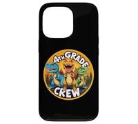 Retour à l'école avec équipage de 4e année et Amoureux des Dinosaures T-Rex Dino Coque pour iPhone 13 Pro