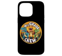 Retour à l'école avec équipage de 4e année et Amoureux des Dinosaures T-Rex Dino Coque pour iPhone 14 Pro Max