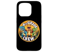 Retour à l'école avec équipage de 4e année et Amoureux des Dinosaures T-Rex Dino Coque pour iPhone 15 Pro