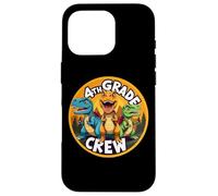 Retour à l'école avec équipage de 4e année et Amoureux des Dinosaures T-Rex Dino Coque pour iPhone 16 Pro