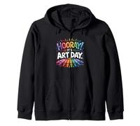 Retour à l'école Hooray It's Art Day Art Professeur Artiste Sweat à Capuche