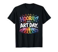 Retour à l'école Hooray It's Art Day Art Professeur Artiste T-Shirt