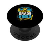 Retour à l'école Huitième année Vibes Cute Girls First Day PopSockets PopGrip Adhésif