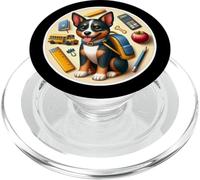 Retour à l'école Lancashire Heeler Chien Garçons Filles Étudiants Enfants PopSockets PopGrip pour MagSafe