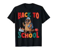Retour à l'école Mignon ornithorynque étudiant Funny First Day Vibes T-Shirt