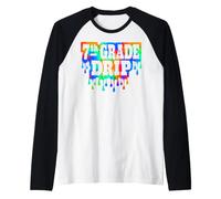 Retour à l'école pour Enfants de 7e année, garçons et Filles de septième année Manche Raglan