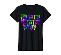 Retour à l'école pour Enfants de 7e année, garçons et Filles de septième année T-Shirt Graphique avec Valeur, Femme, Noir, S