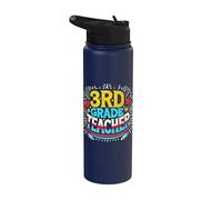 Retour à l'école pour enseignant de 3e année Stainless Steel Insulated Water Bottle