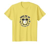 Retour à l'école : Wake Me Up When School's Over Humour T-Shirt, Enfant, Citron, 12 Ans