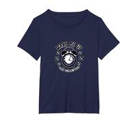 Retour à l'école : Wake Me Up When School's Over Humour T-Shirt, Femme Grandes Tailles, Bleu Marine, 1X