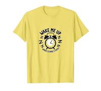 Retour à l'école : Wake Me Up When School's Over Humour T-Shirt, Homme, Citron, XL