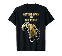 Retour à nos Racines Design du Patrimoine Africain T-Shirt Graphique avec Valeur