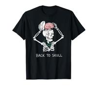 Retour à Skull Dark Academia Esthétique Squelette Étudiant T-Shirt