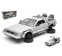 Retour Au Futur II Delorean Lk Coupe Fly Roue Flying Time Machine 1:24 Model
