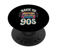 Retour aux années 90 Mixtape Retro Music Cassette Throwback Design PopSockets PopGrip Adhésif