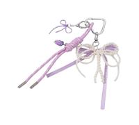 Retour Bande De Coeur Adorable Tressé Tressé Tressé Bows Chariot De Voiture Clavier Poche Pour Charme Pendentif Pour Femme Sac Porte-clés Adorable Bow A, A