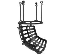 SPORTNOW Retour de Ballon de Basket-Ball, système de renvoi du Ballon de Basket, Rotation à 360°, Hauteur réglable, avec Crochets détachables, Noir