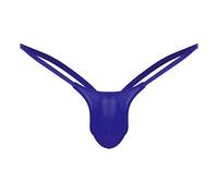 Retour Hommes Briefs Ouvert Bas Sous-vêtements Jarretière Sexy, bleu foncé, M