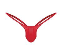 Retour Hommes Slip Ouvert Bas Sous-vêtements Lingerie Épaules Dénudées, rouge, 3XL