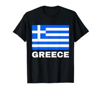 Retour imprimé Drapeau Grec Ellas Hellas Grèce Patriote hellénique T-Shirt Graphique avec Valeur
