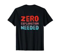 Retour Imprimer Idiots Texte Humour Drôle Zéro Explication Nécessaire T-Shirt