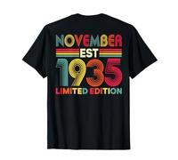 Retour : Novembre 1935 Édition limitée 91 Ans 91e Anniversaire T-Shirt