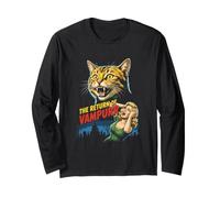 Retour of The Vampurr Spooky Cat Vampire Halloween Ghoul Manche Longue