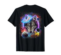 Retour Print Galaxie Wolf Space Animal Graphic for Wolves Lover T-Shirt