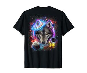 Retour Print Galaxie Wolf Space Animal Graphic for Wolves Lover T-Shirt