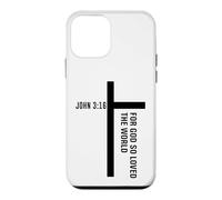 Retour Print God So Loved The World John 3 16 Croix chrétienne Coque pour iPhone 12 Mini