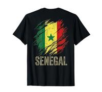 (Retour) Sénégal Vintage Flag Grunge African National Pride T-Shirt