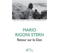 Retour sur le Don - Mario Rigoni Stern - Belles Lettres - broché - Autobiographie